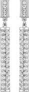 Vince Camuto Pavé Crystal Bar Linear Drop Earrings