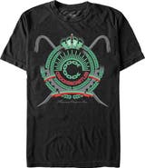 Crooks & Castles Men's Crooks & Castles Thomas Crown Inc. Green Coat of Arms Graphic T-Shirt