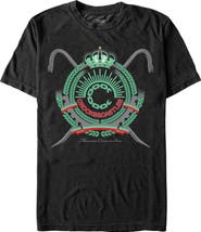 Crooks & Castles Men's Crooks & Castles Thomas Crown Inc. Green Coat of Arms Graphic T-Shirt