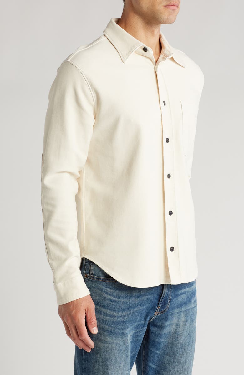 Citizens of Humanity Luca Bucket Dye Knit Button-Up Shirt, Alternate, color, Spectral