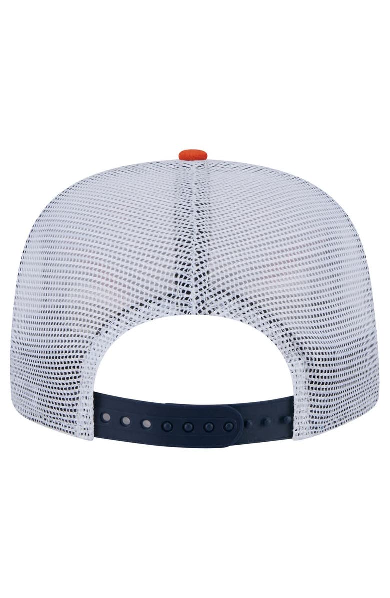 New Era Men's New Era Orange/Navy Chicago Bears Throwback Dye Golfer Snapback Hat, Alternate, color, Orange