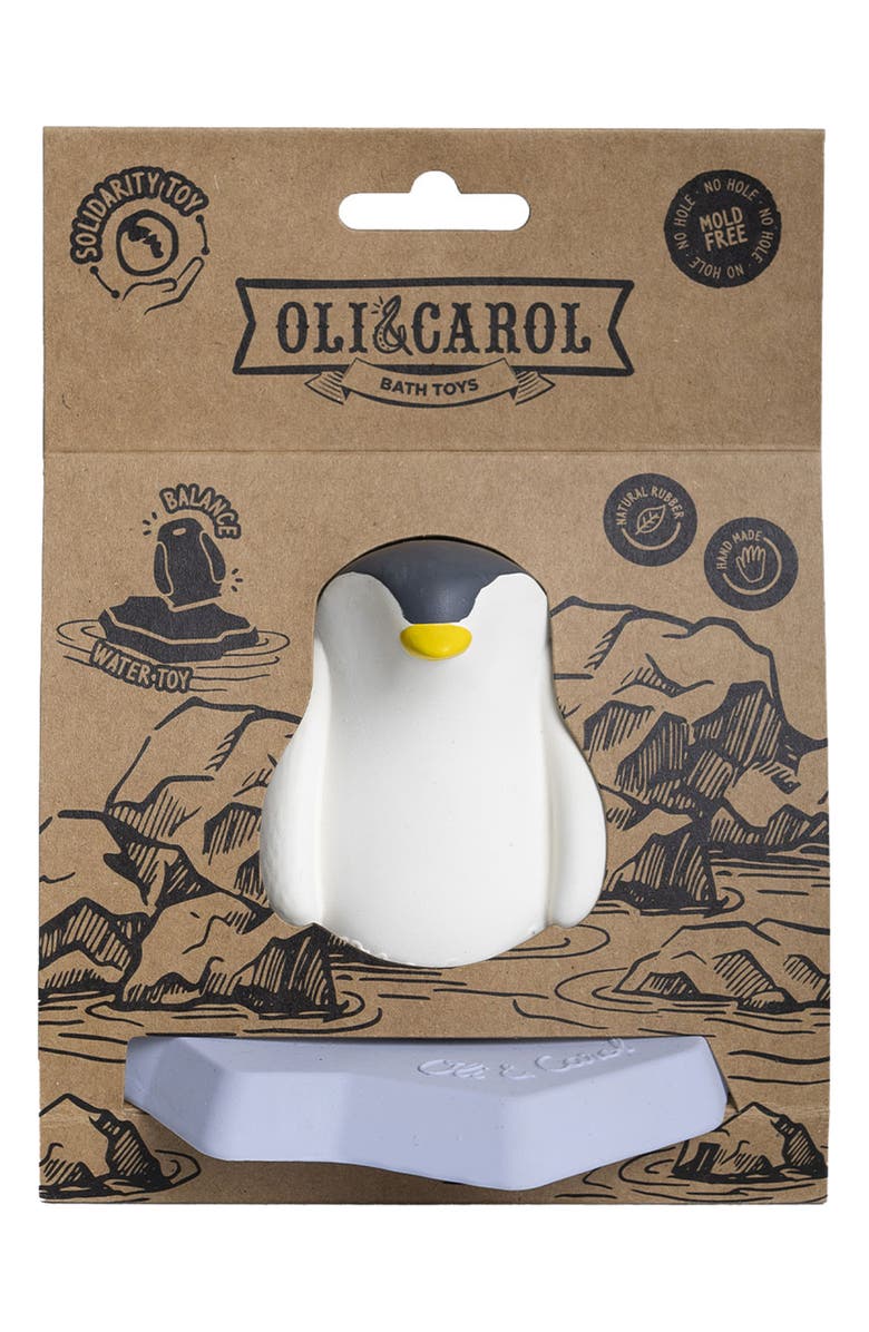 Oli&Carol Ice Protectors Penguin Bath Toy, Alternate, color, White