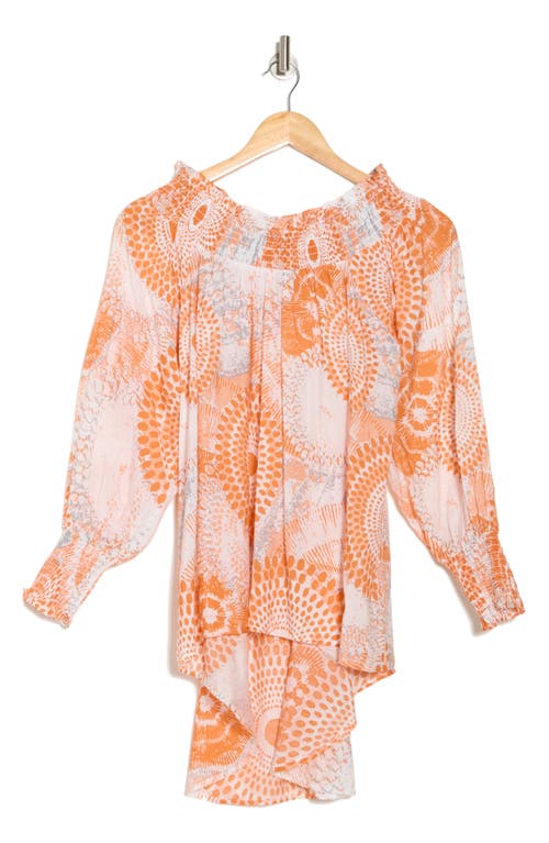 Shop Patrizia Luca Off The Shoulder High-low Tunic Shirt