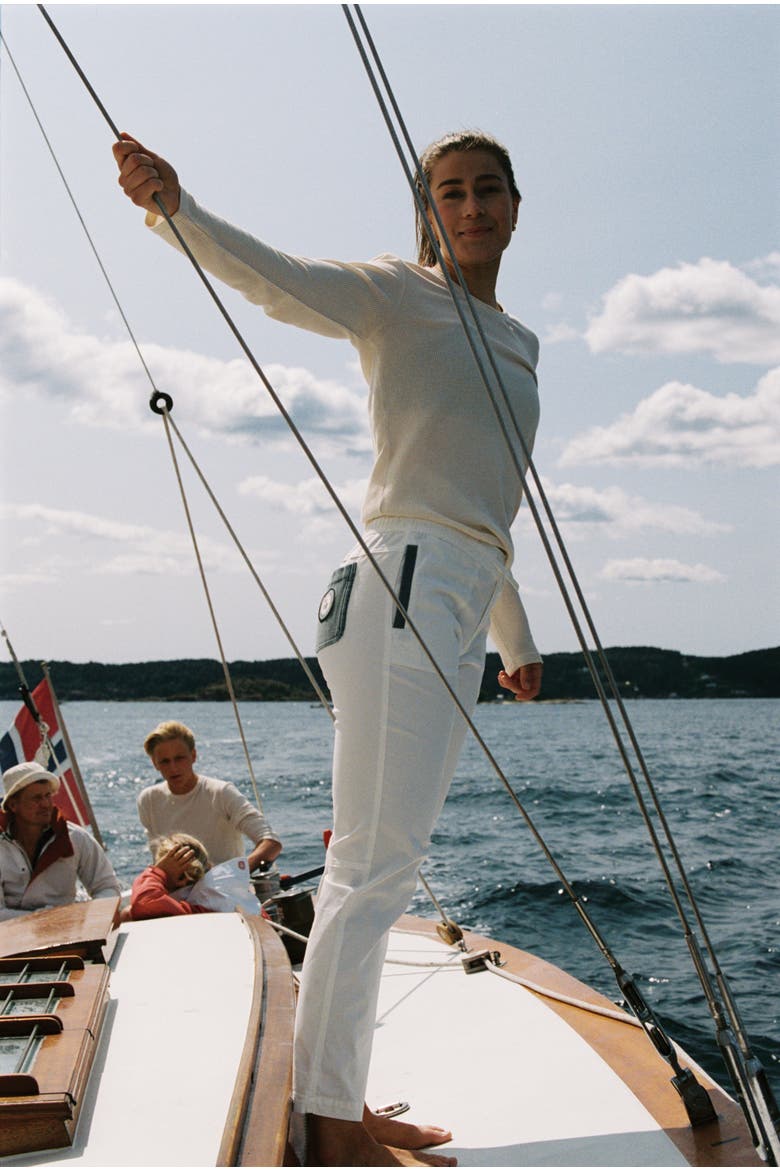 Old Salt Slacks Womens, Alternate, color, White