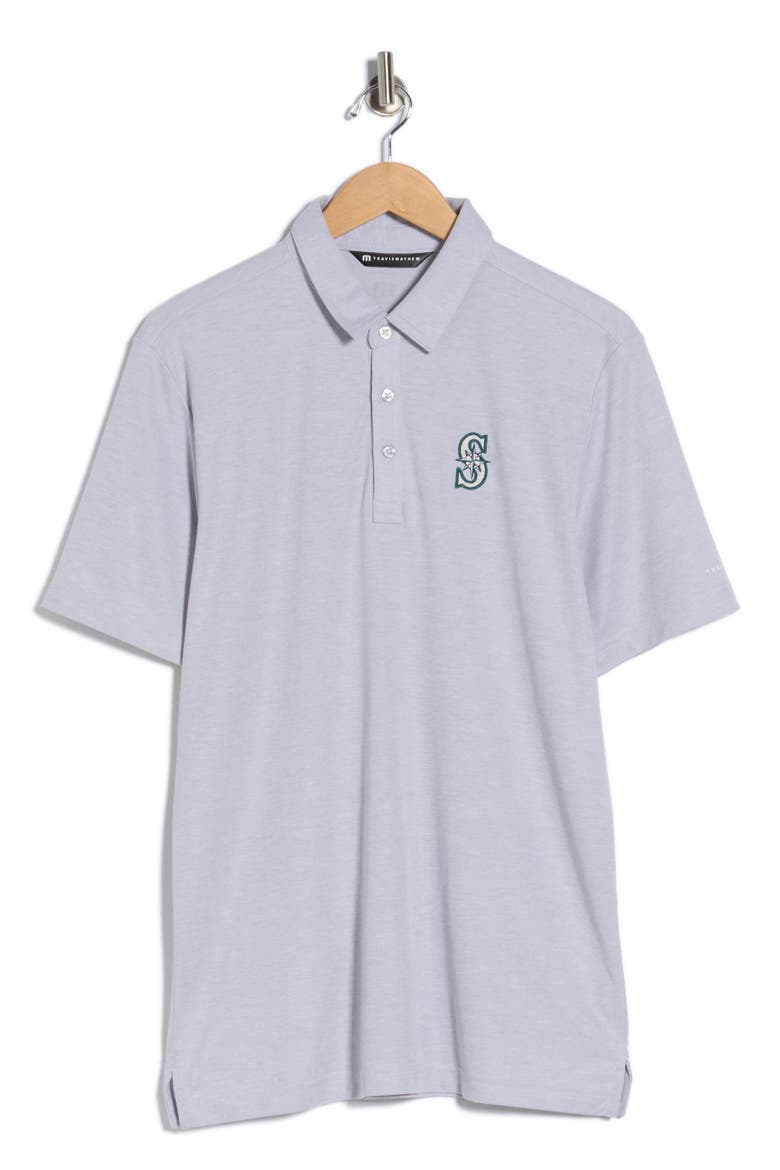 Seattle Mariners Playoff Pitch Polo, Alternate, color, HEATHER GREY