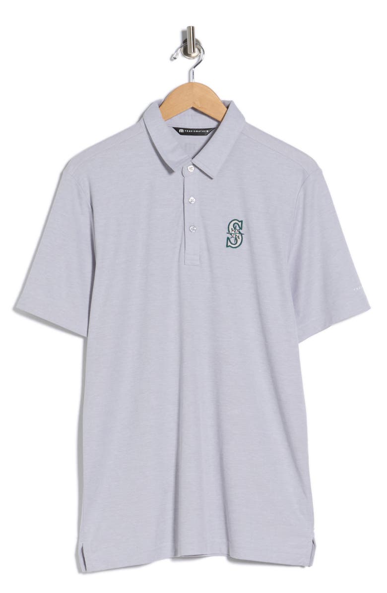TravisMathew Seattle Mariners Playoff Pitch Polo, Alternate, color, Heather Grey