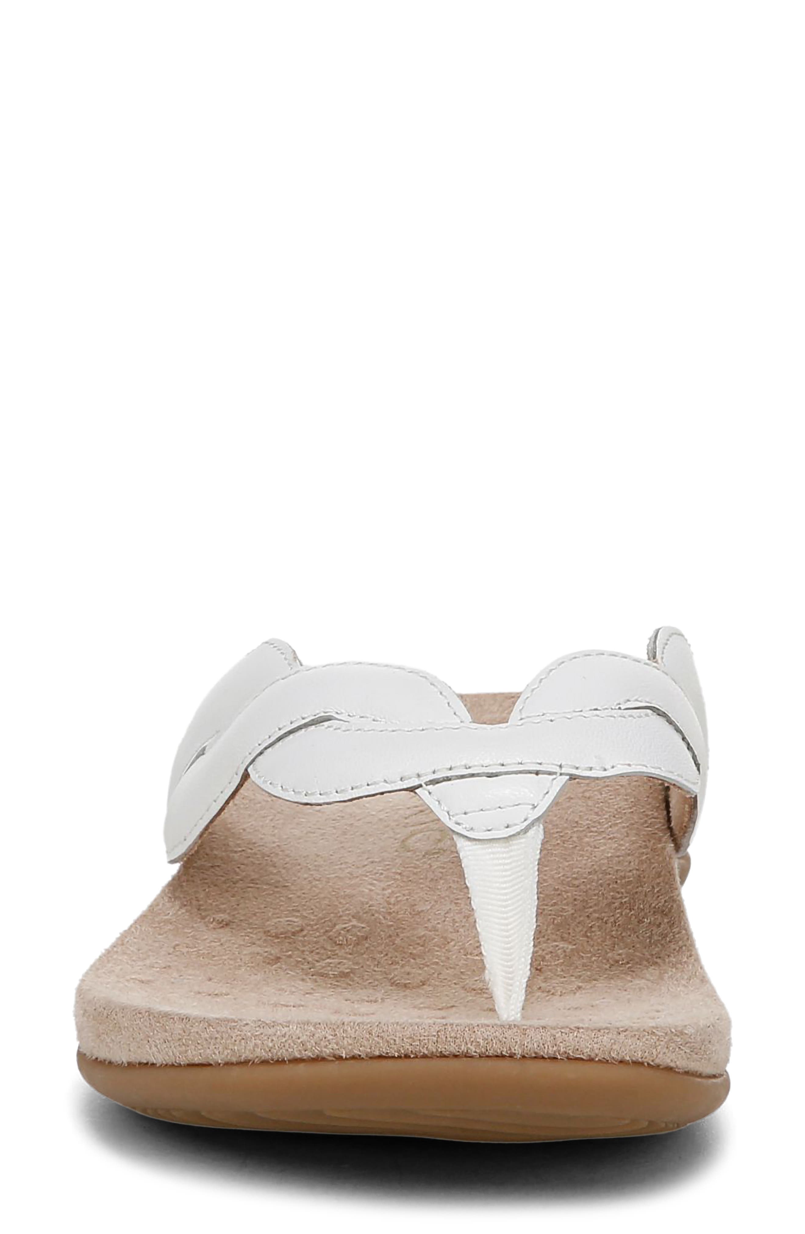 Bella Braid Flip Flop, Alternate, color, WHITE