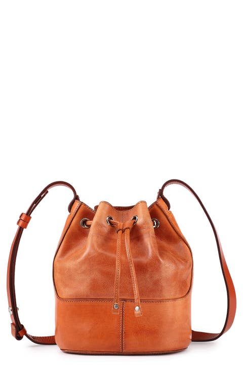 Crocus Leather Bucket Bag
