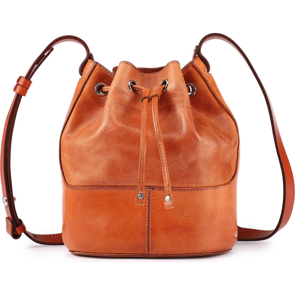 Old Trend Crocus Convertible Bucket Bag In Caramel