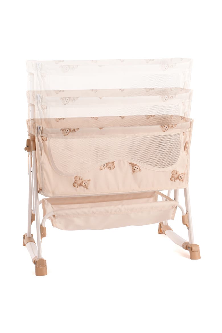 Teddy Doll Bedside Crib, Roleplay Toy, Kids 3+, Alternate, color, Beige