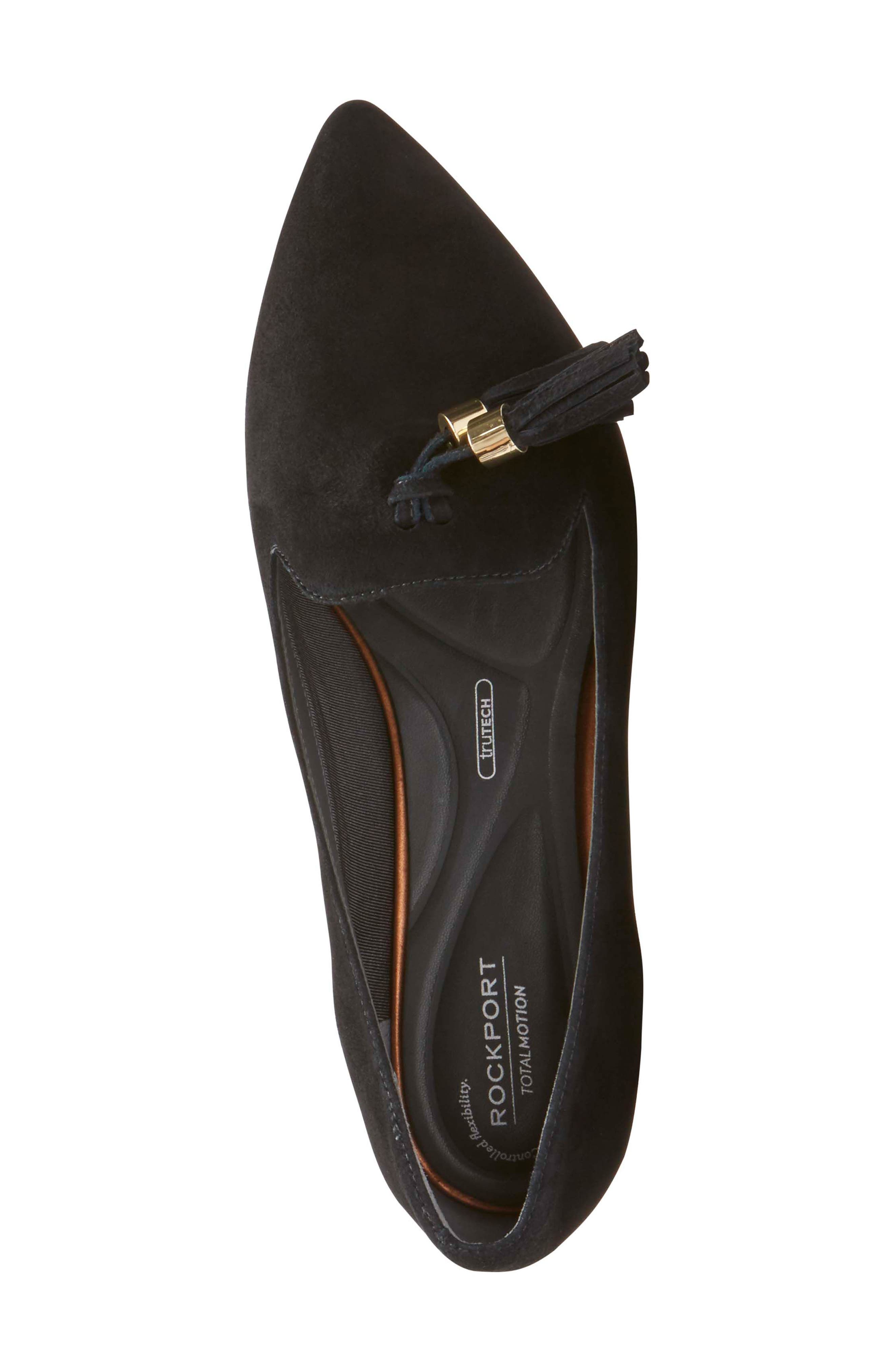Rockport Total Motion Zuly Luxe Pointy Toe Loafer, Alternate, color, 