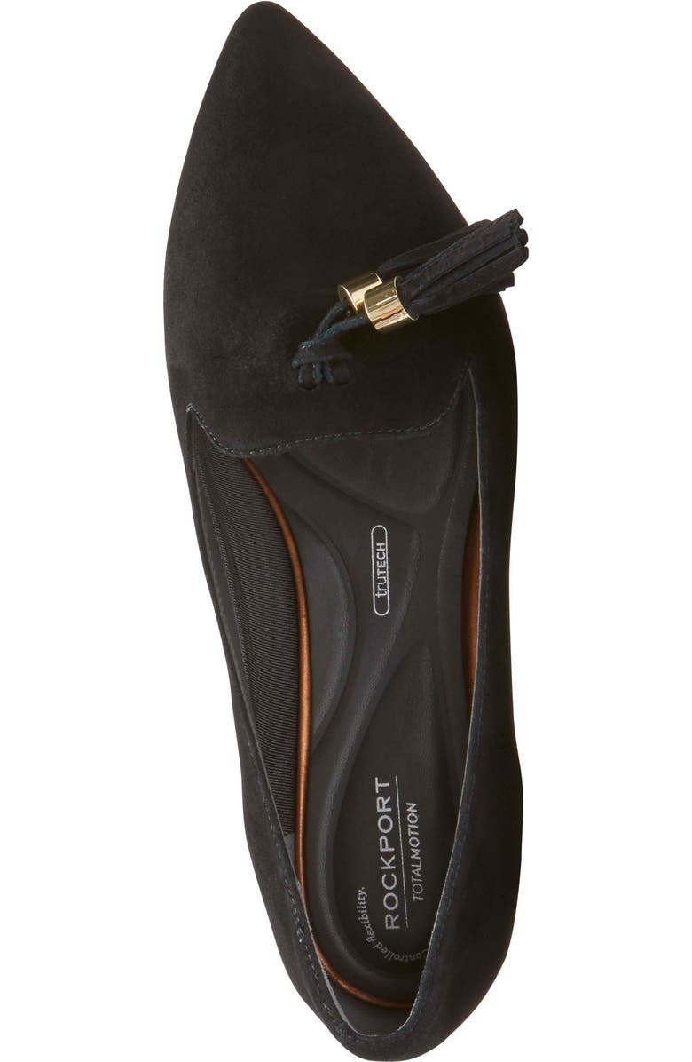 Rockport Total Motion Zuly Luxe Pointy Toe Loafer, Alternate, color,