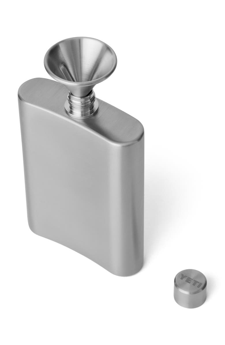 YETI Stainless Steel Flask, Alternate, color, Stainless Steel