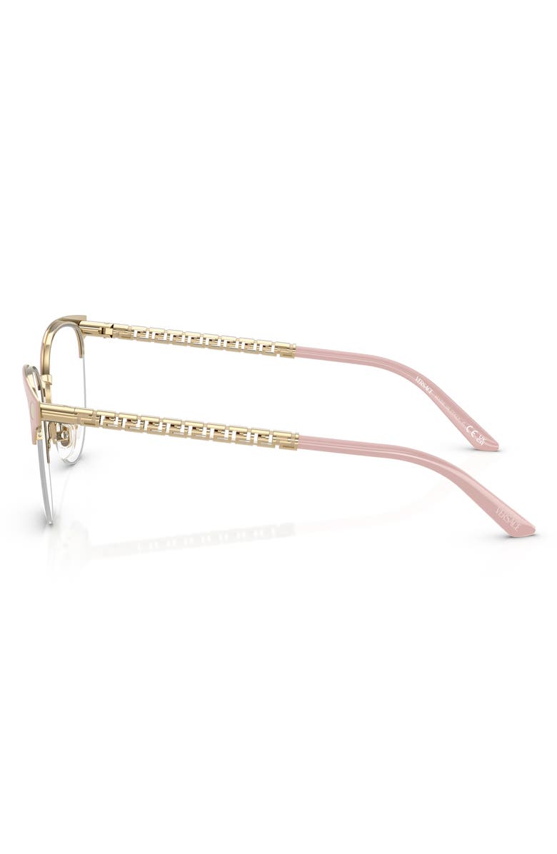 Versace 53mm Cat Eye Optical Glasses, Alternate, color, Pink