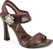 KARL LAGERFELD PARIS Celida Mesh Ankle Strap Sandal