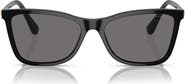 Swarovski 55mm Polarized Rectangular Sunglasses