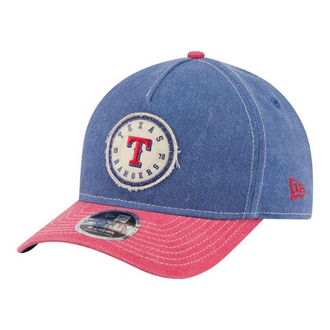 Men's New Era  Royal/Red Texas Rangers Felt M-Crown 9FORTY Adjustable Hat