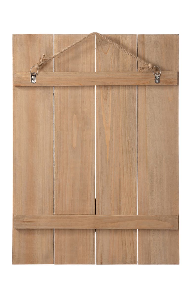 Glitzhome 18"H Easter Wooden Bunny Door Hanger, Alternate, color, White