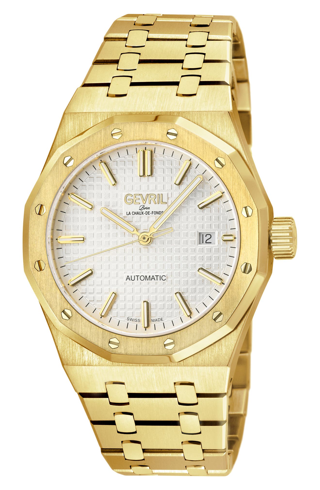 GEVRIL Gotham Automatic Bracelet Watch, 41mm