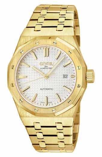 GEVRIL Gotham Automatic Bracelet Watch, 41mm