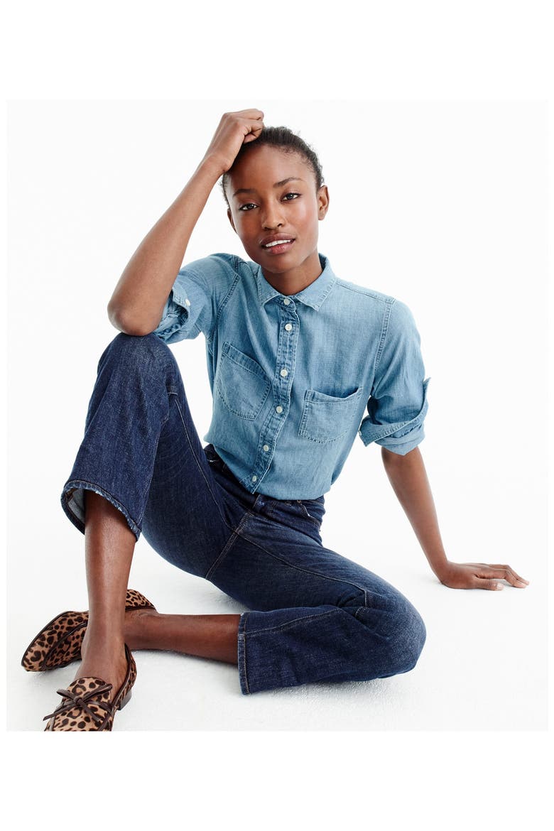Everyday Chambray Shirt, Alternate, color, MADERA WASH