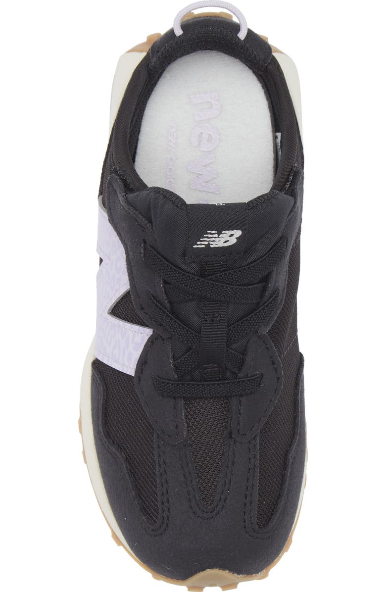 New Balance Kids' 327 Sneaker, Alternate, color, Black/ Bright Lavender
