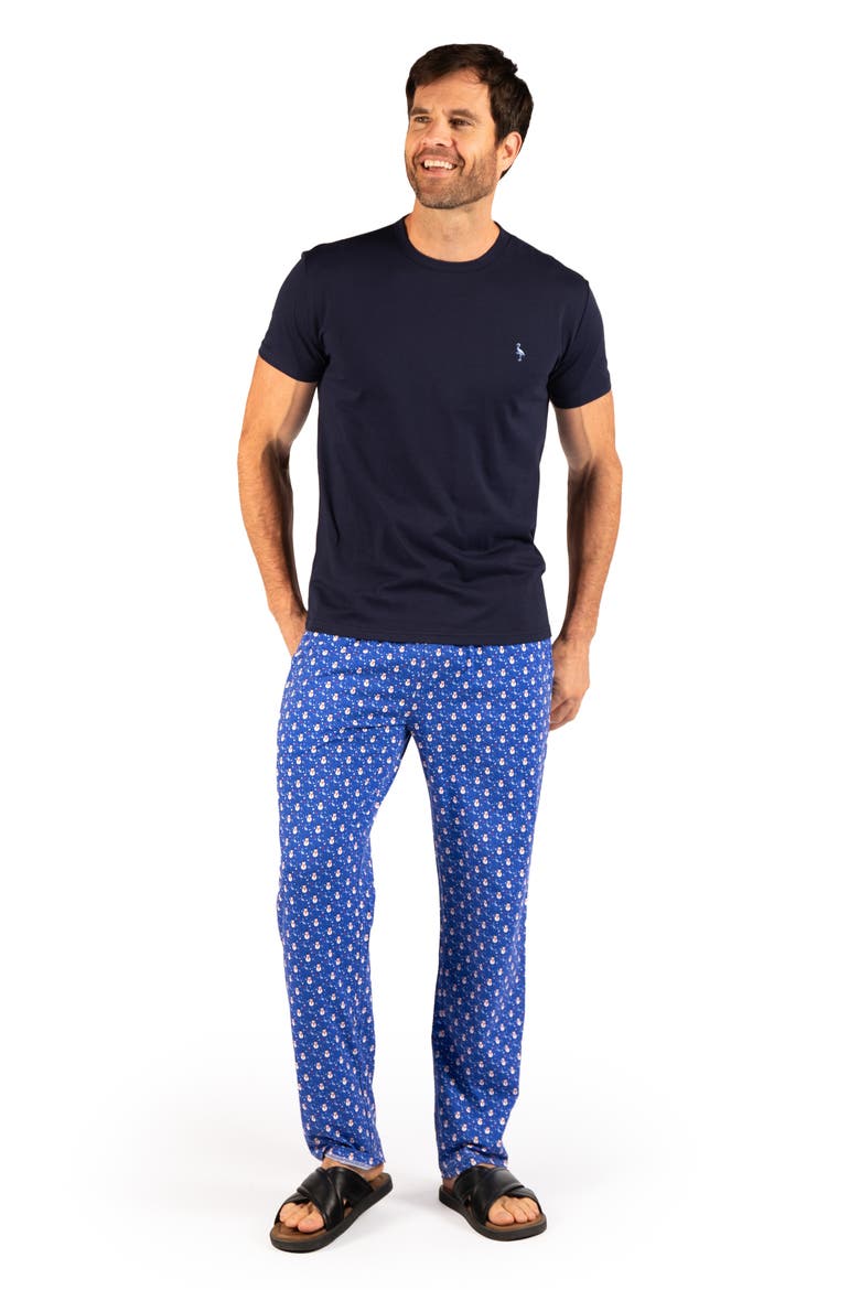 Snowman 2-Piece Pajama Set, Alternate, color, SAPPHIRE