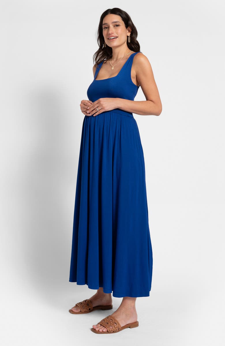 Seraphine Sleeveless Fit & Flare Knit Maternity Dress, Alternate, color, 