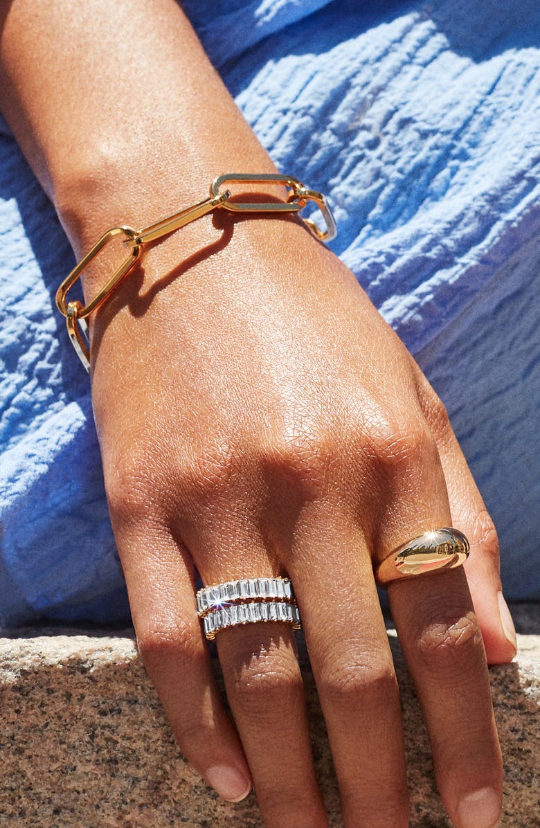 BaubleBar Hera Link Bracelet, Alternate, color, Gold