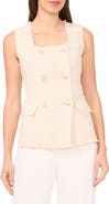 Halogen® Tweed Square Neck Vest