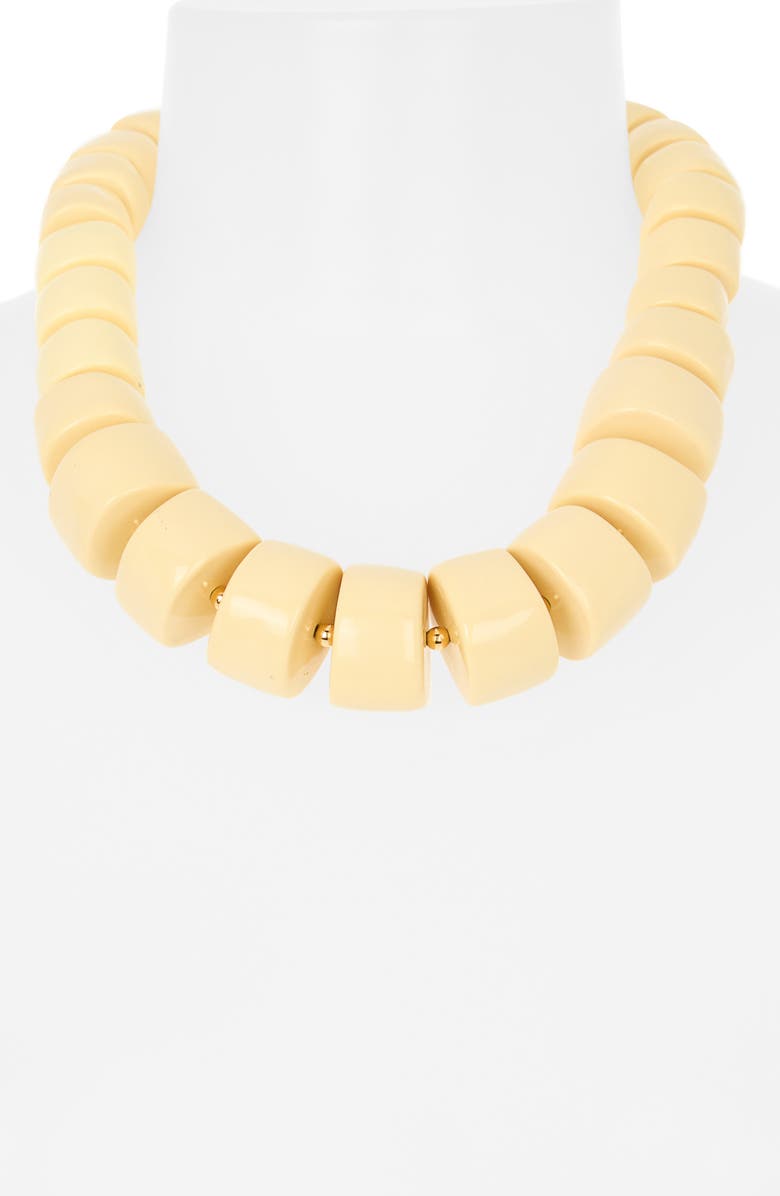 Kenneth Jay Lane Faux Ivory Statement Necklace, Alternate, color, Ivory