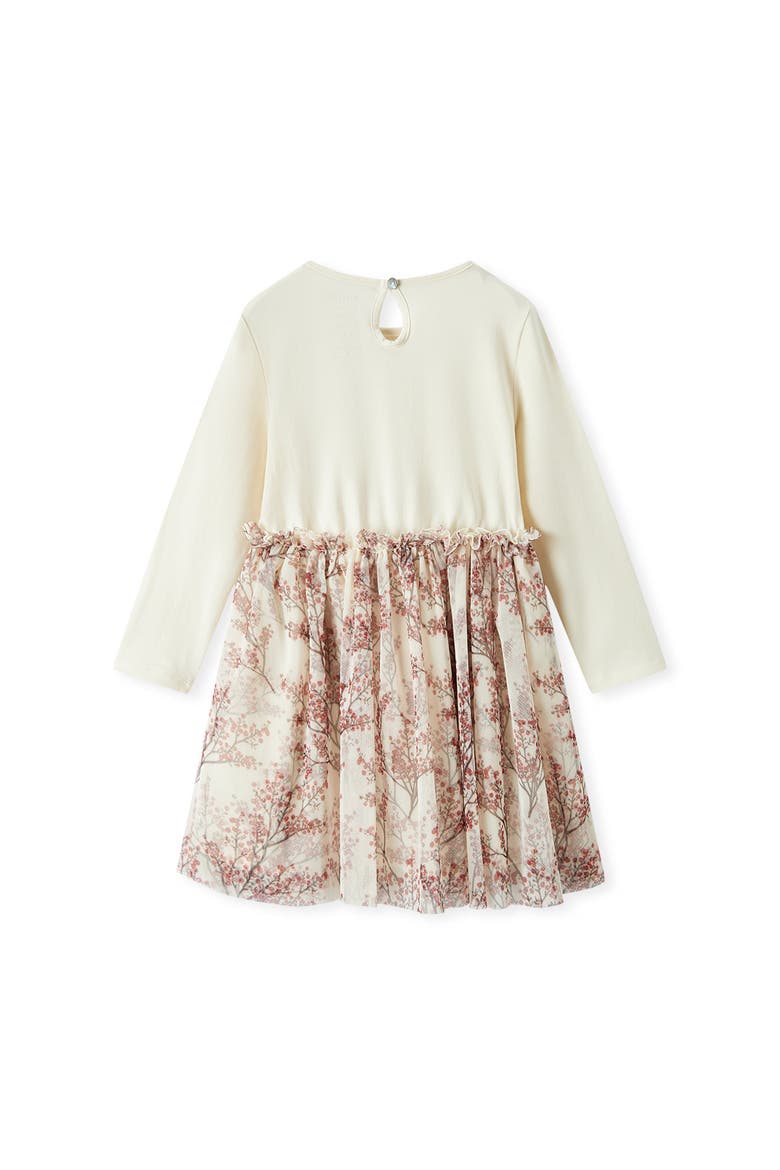 Cotton Stretch Long Sleeve Ballet Dress, Alternate, color, Winterberry