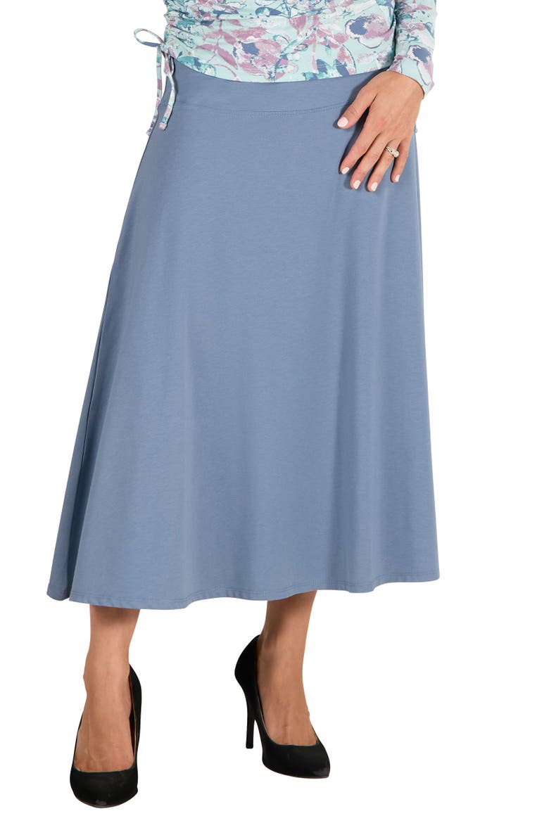 A-Line UPF Midi Skirt, Main, color, Mirage