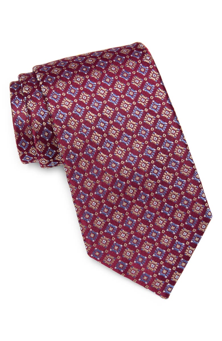 Duchamp Medallion Print Silk Tie, Main, color, 