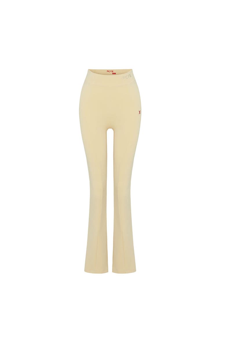 Cotton Flare Yoga Pant, Main, color, Chino Green