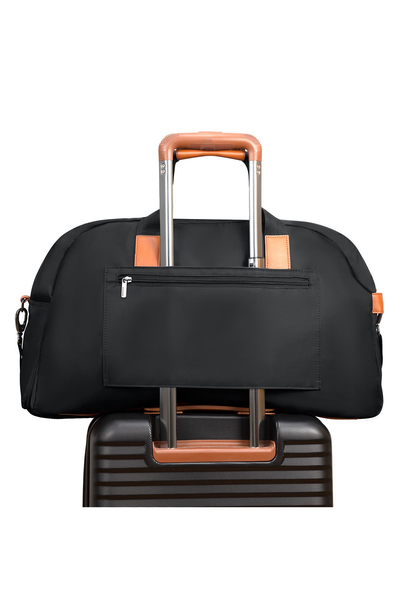 CHAMPS Water Resistant Nylon Duffle Bag, Alternate, color, Black