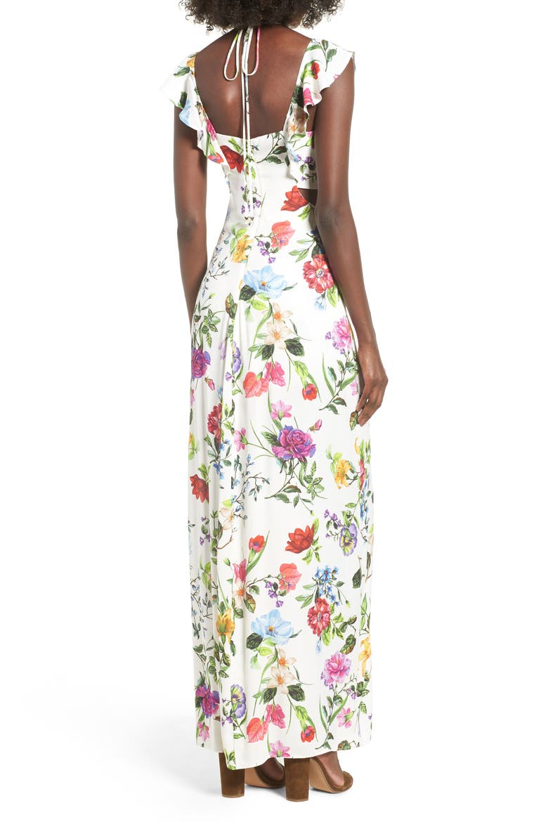 Alya Maxi Dress, Alternate, color, JARDIN BLANC