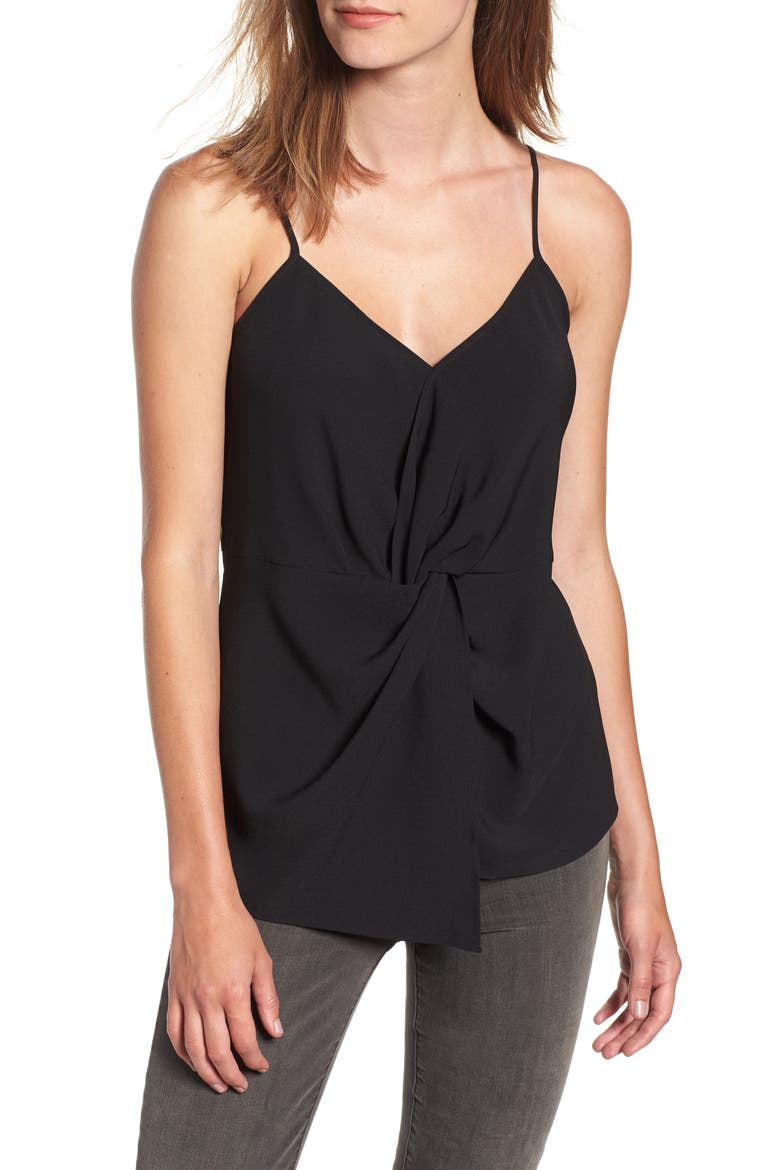 Twist Camisole, Main, color, BLACK
