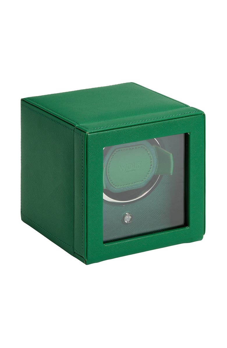 WOLF Cub Single Watch Winder with Cover, Alternate, color, 