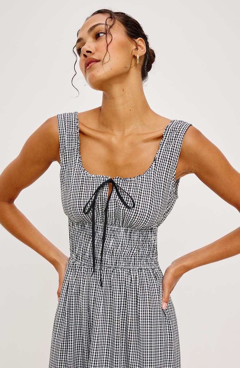 Rails Jordie Gingham Sleeveless Maxi Dress, Alternate, color, Black Gingham