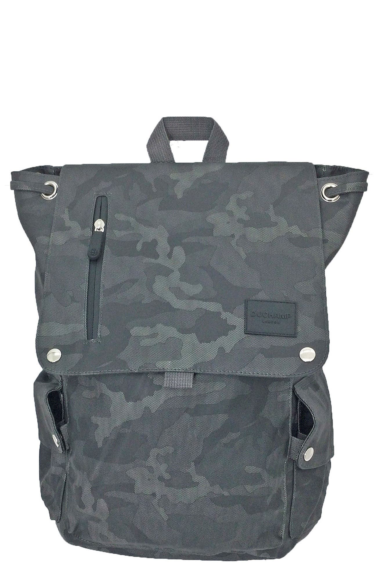 Duchamp Flapover Camo Backpack, Main, color, 