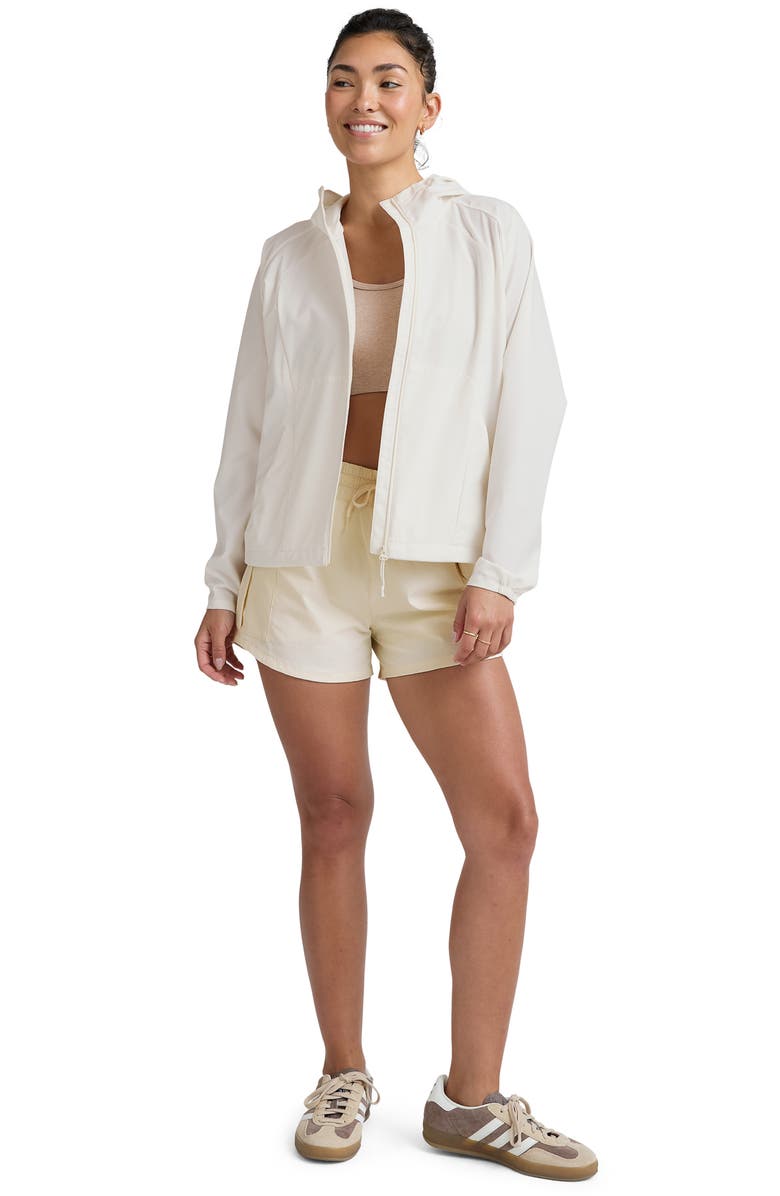 Beyond Yoga Cross Country Packable Jacket, Alternate, color, Dove