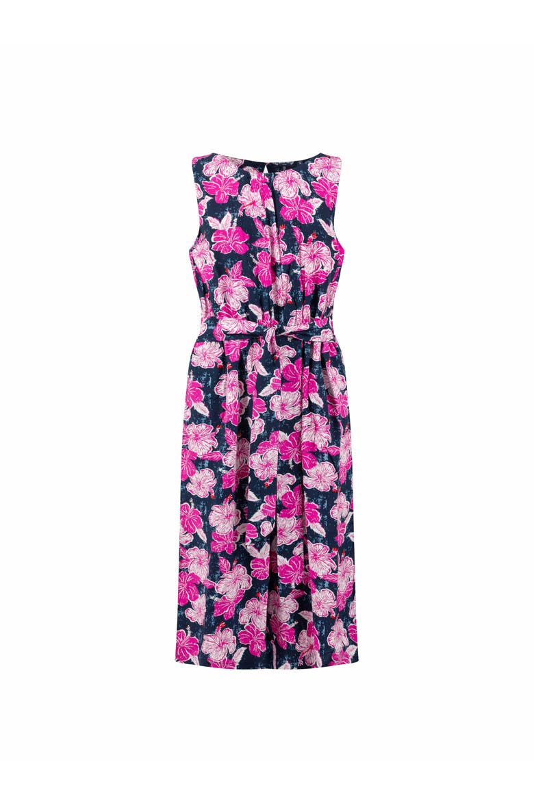 Nalani Printed Viscose Jumpsuit, Alternate, color, Fuchsia Punch