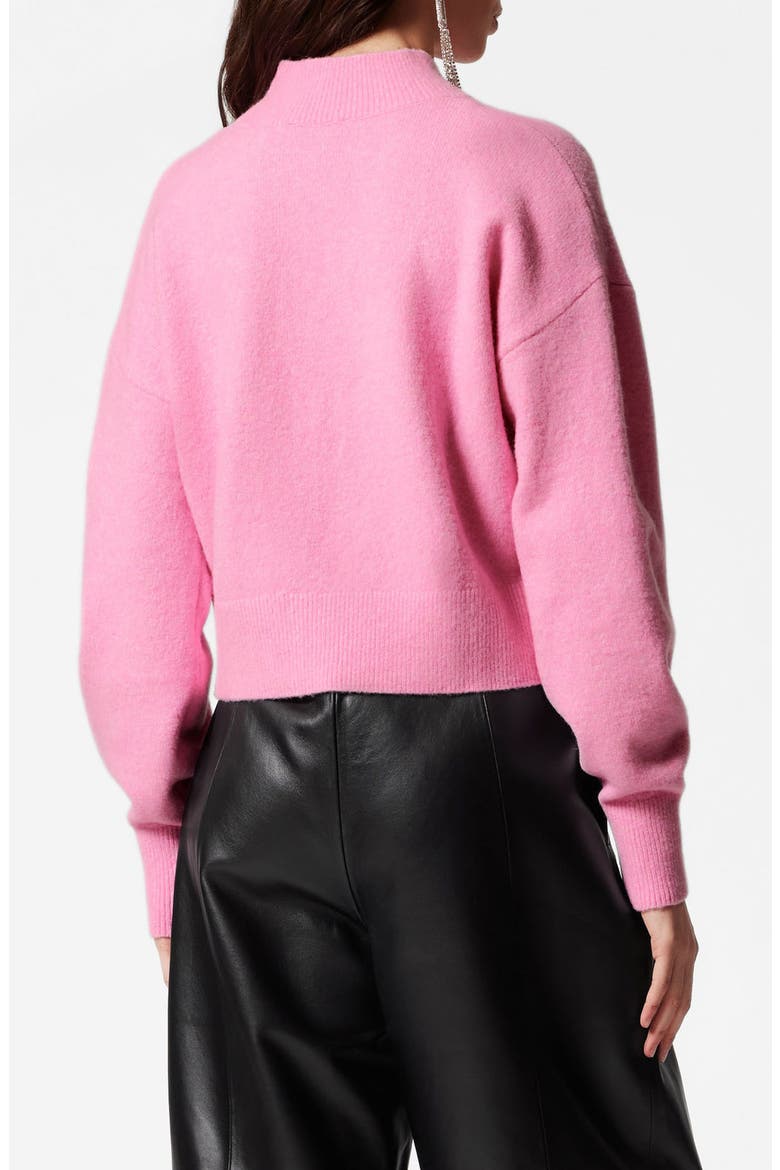 Mock Neck Sweater, Alternate, color, PINK BRIGHT