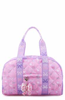 OMG Accessories Kids' Bow Quilt Duffle Bag