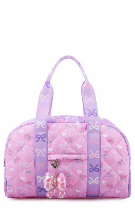 OMG Accessories Kids' Bow Quilt Duffle Bag