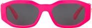 Versace Biggie 53mm Round Sunglasses