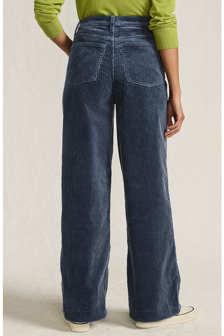High Rise Wide Leg Corduroy Pants, Alternate, color, Dusty Indigo