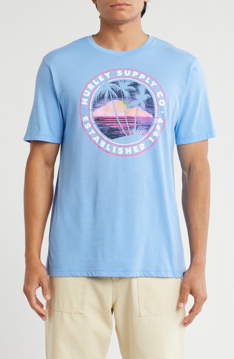 Hurley Everyday Wash Dah Sunset Brah Cotton Graphic T-Shirt, Main, color, 