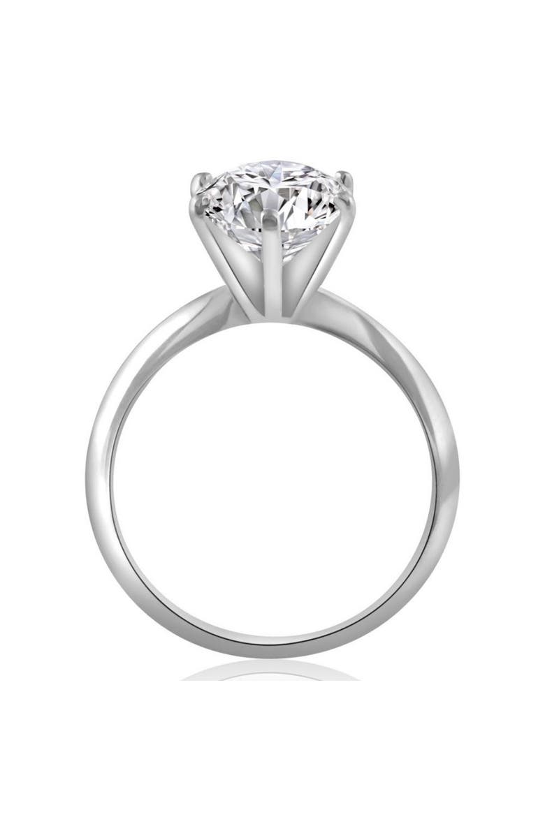 Certified 3CT Platinum Oval Diamond 6-Prong Solitaire Engagement Ring Lab Grown, Alternate, color, Platinum